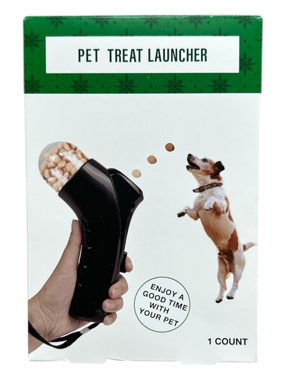 Interactive Pet Treat Launcher Dog Training Toy Fetch Reward Gun